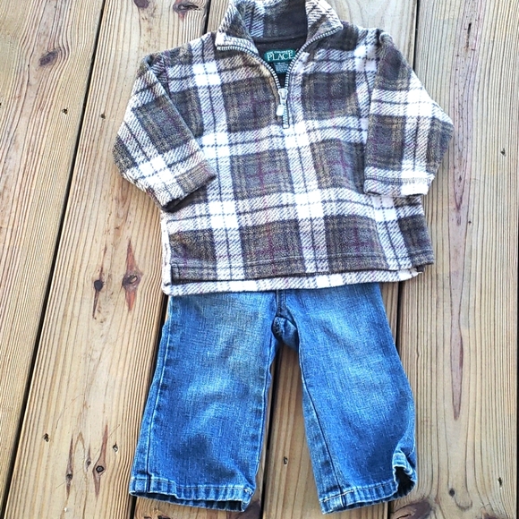 Children's Place jacket/OND kids jeans 12-18 months - Picture 1 of 8